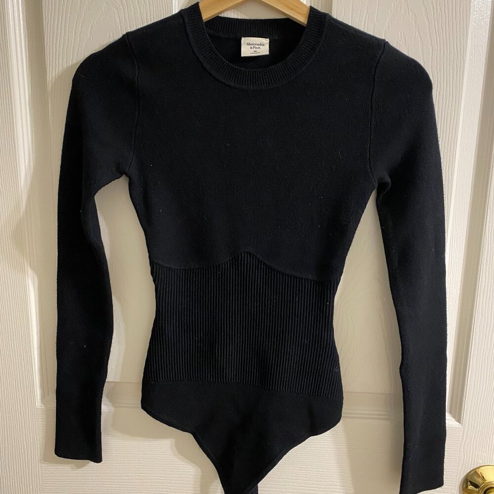 Abercrombie & Fitch Corset Ribbed Bodysuit